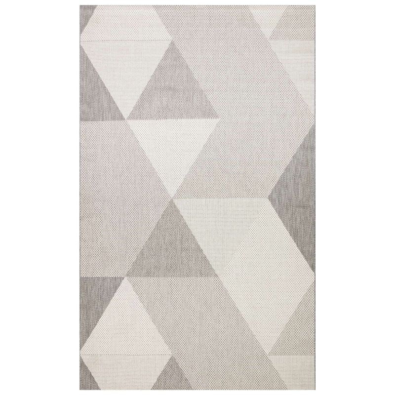 Wencil Stylish Cotton Area Rug, 31.5 x 19.7 Inches | 100% Cotton, 1200 Grams/Sq Meter | Antibacterial, Non-Slip PVC Underside, Machine Washable | Elegant White & Purple Design | Perfect for Living Room, Bedroom & Office