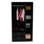 Armoire à miroir 3 portes Riverside avec deux tiroirs, quatre tablettes et une tringle-1206601397