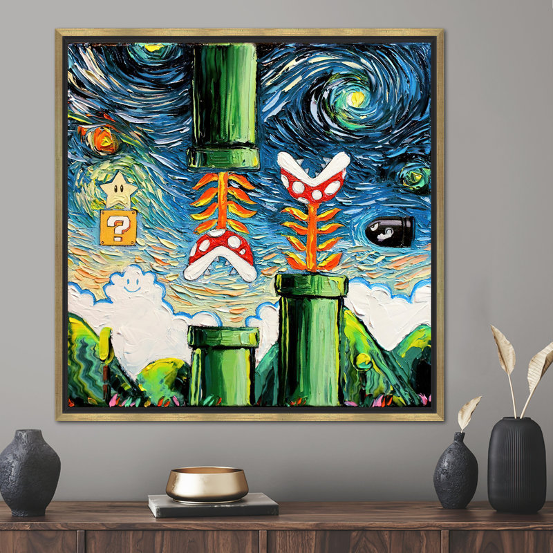 Print on Canvas, Gold Floater Framed, 30 cm H x 30 cm W