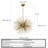 Chisem 9 - Light Gold Sputnik Pendant
