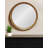 20" Natural Round Wood Framed Accent Mirror