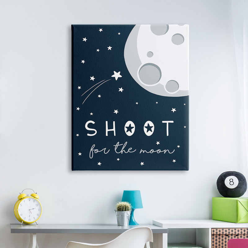 Shoot For The Moon - impression, H 30 po x l 24 po, Toile tendue