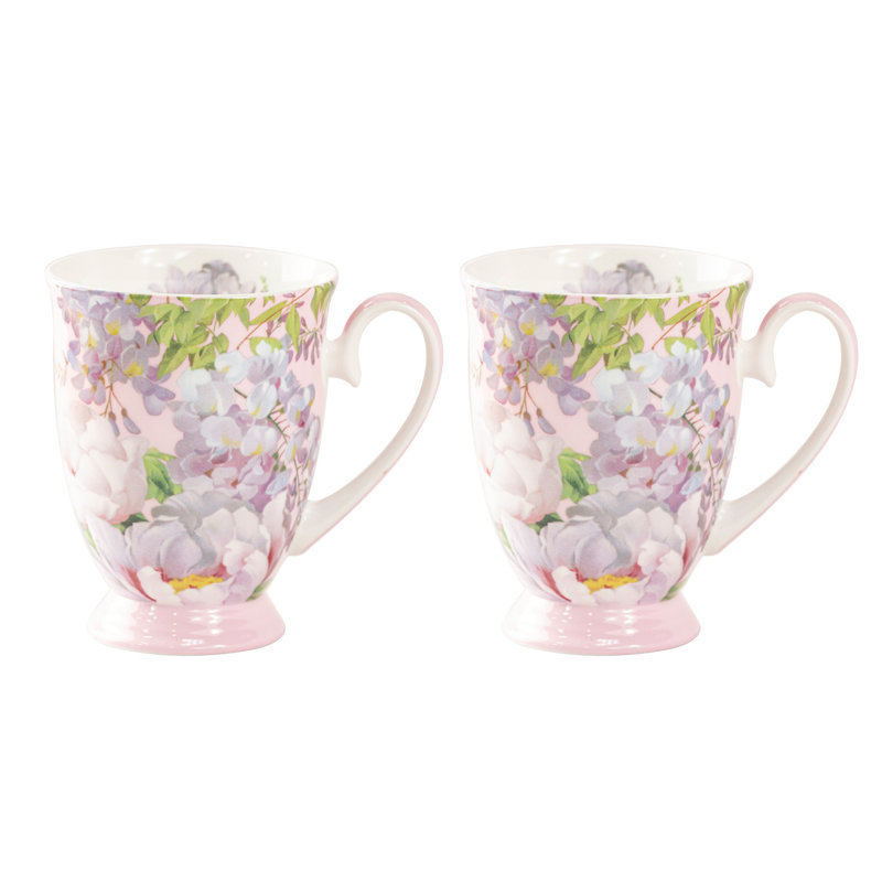 Tasse à café Peony Bloom, Rose