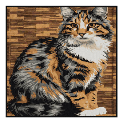 Washable Australian Mist Cats Area Rug