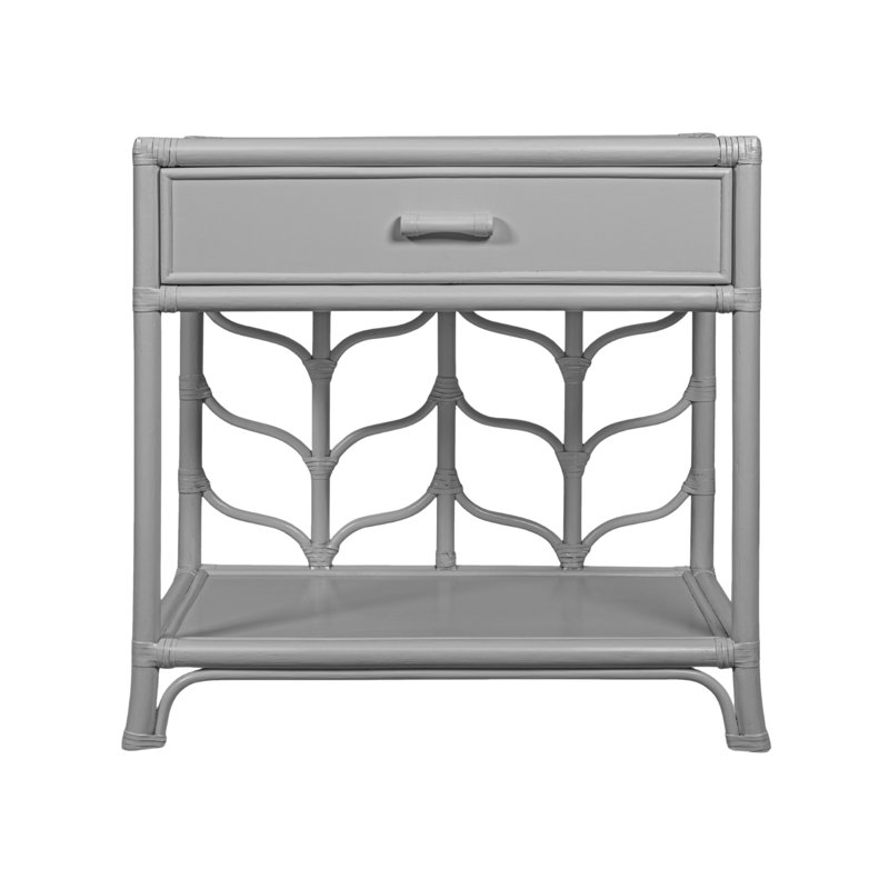 Ivy 1 - Drawer Nightstand, Light Gray
