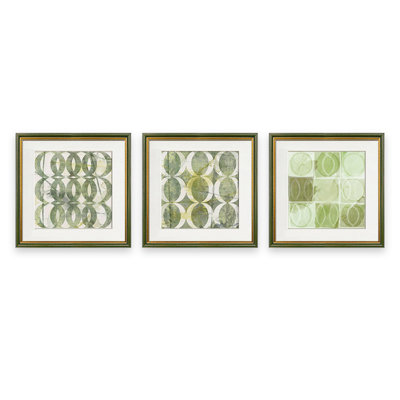 Ensemble de 3 pièces d'art mural Mid-Century