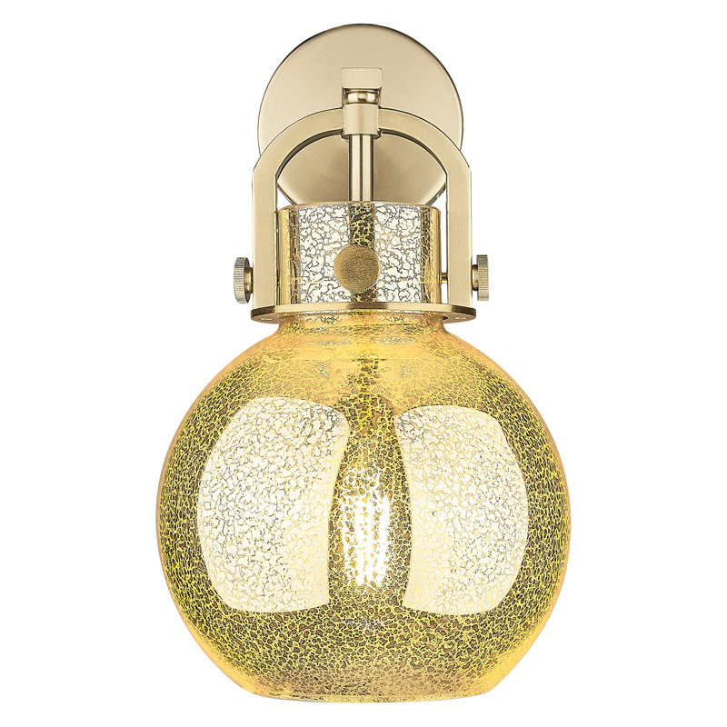 Applique murale 1 lumière 8 po Skippack, Mercure, Bronze champagne