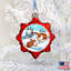 Keepsake Santa's Rabbits Glass Ornament