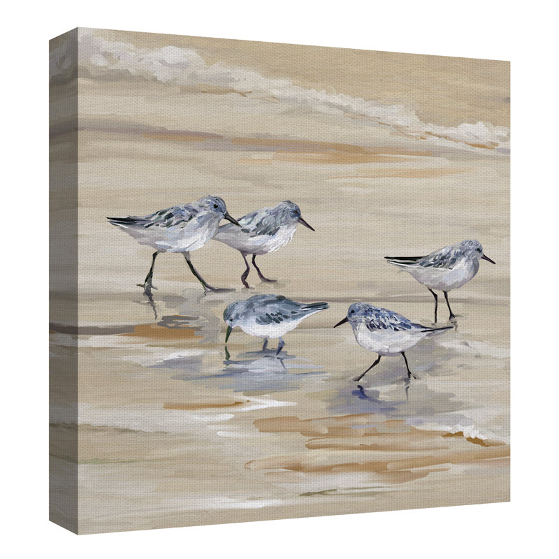 " Sandpiper Beach II Amber " by Studio Arts, 20" H x 20" W x 1.5" D