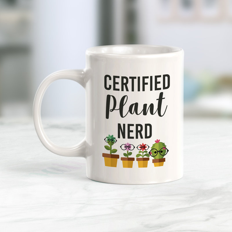 Grande tasse à café certifiée Nerd 11 oz, Ensemble de verres à lait, Plastique polypropylène