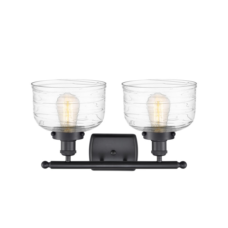 2 - Light Dimmable LED Bath Bar, Matte Black