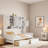 All-in-one Wooden Daybed With 2 Drawers, Cabinets And Shelves-139062558-139062559