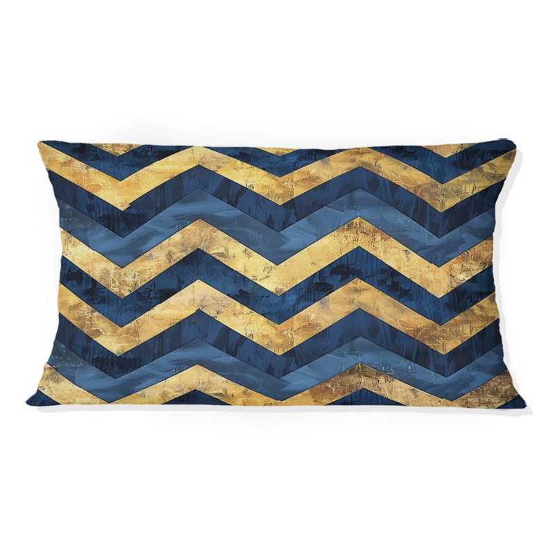 Chevron Glam II - Coussin lombaire à chevrons