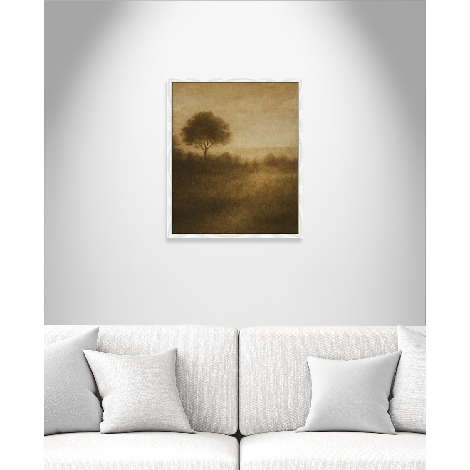 Quiet Meadow I Print by Fredrick Ashcroft, 21.5'' W x 25.5'' H, Framed Print, White Woodgrain