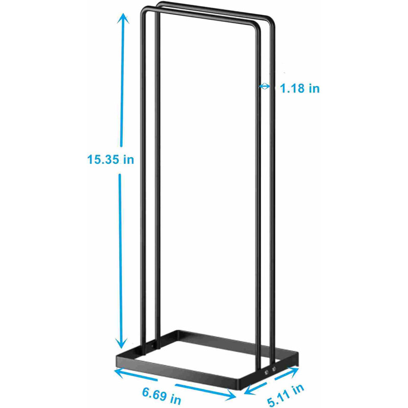 Hanger Stacker 2 Pack, Clothes Hanger Holder Organizer,Black