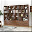 Bibliothèque de 70,87 po de hauteur avec 10 cubes et 3 portes, bibliothèque à 4 niveaux, bibliothèque ouverte avec armoire, rangement à cubes moderne pour le salon et le bureau