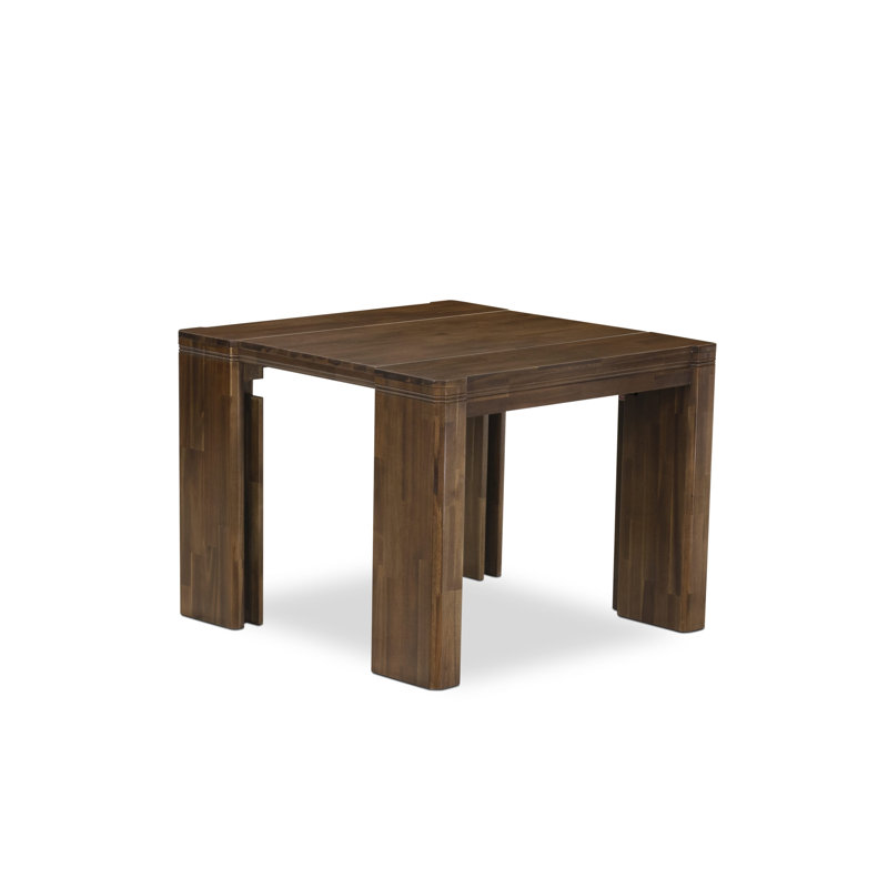 Antique Walnut Extendable Acacia Wood Dining Table