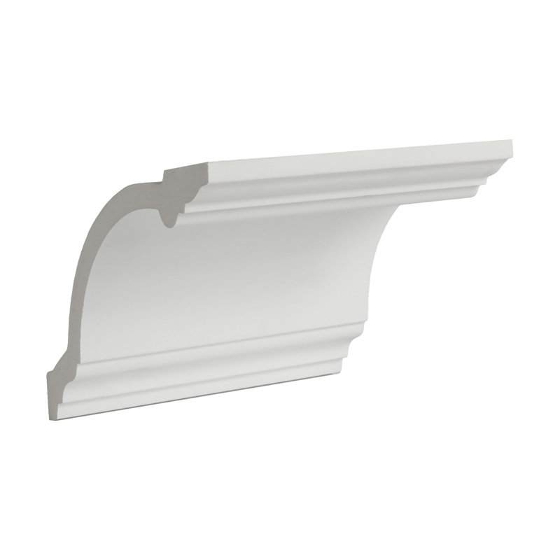 6 in White Polyurethane Crown Moulding Sample