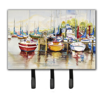 Paradise Yacht Club II Sailboats Key Holder