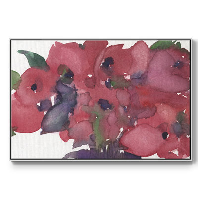 Floral avec jolie toile tendue avec cadre en I