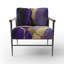 Cress - Fauteuil d'appoint rembourré en marbre-422733774