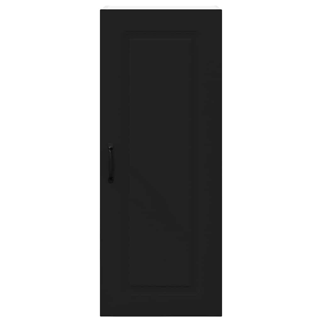 vidaXL Kitchen Wall Cabinet - Black - 100 x 40 x 31cm - Engineered Wood - Image 2