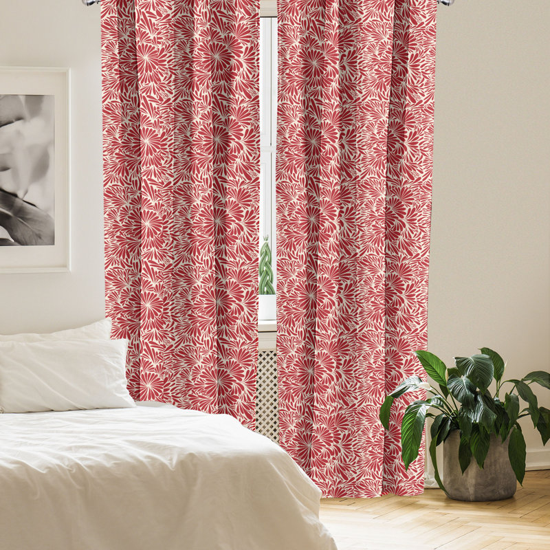 Rideaux 4 panneaux East Urban Home, L 56 po x L 95 po