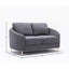 Causeuse en lin gris yuina