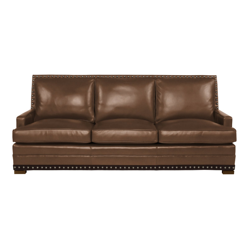 Riverside 74.5" Sleep Sofa, Yes, Gatsby Brown Sugar Genuine Leather, Havana