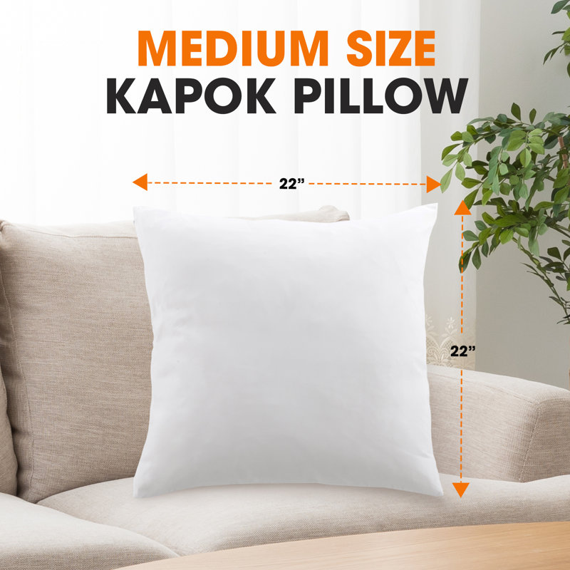 Reversible Throw Pillow, 22" x 22"