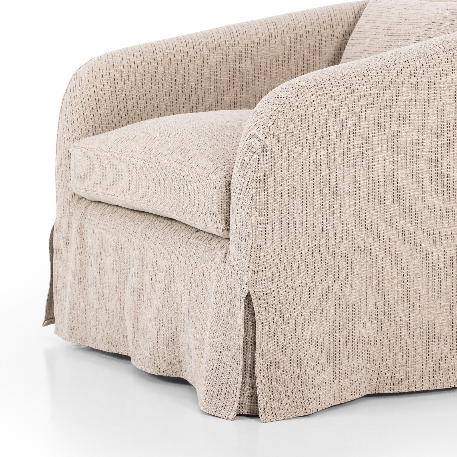 Topanga Slipcovered Swivel Chair