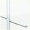 Porte de douche coulissante double sans cadre 66 po x 66 po, porte de douche double, verre trempé de 3/8 po (10 mm), acier inoxydable, chrome
