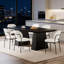 Table de salle à manger de style moderne, table de cuisine en bois spacieuse, table de réunion, table d'ordinateur
