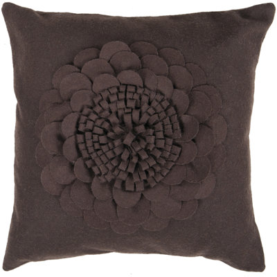  Blooming Flower Wool Throw Pillow