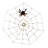 Electric Lighted Spider Web And Spider