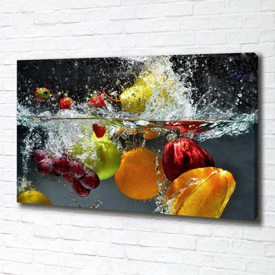Fruits And Vegetables - No Frame Print on Canvas