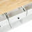 Kitchen Cart With Rubber Wood Drop-Leaf Countertop 5 Wheels  And 3 Drawers-1118753509