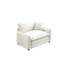 Canapé confortable à assise profonde simple avec un oreiller, convient au salon et à la chambre à coucher, Club plusieurs occasions, velours côtelé beige