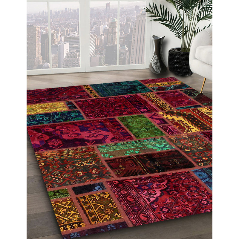 Tapis abstrait moderne 5647, Carré 4 pi