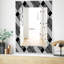 Miroir mural traditionnel check stripes and-40101125