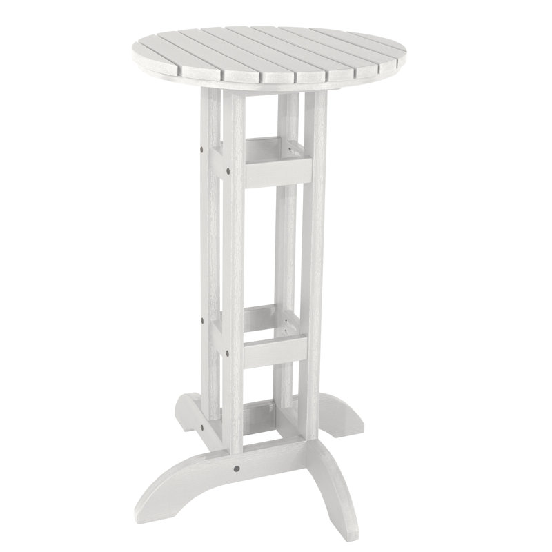 Table de salle à manger ronde, 24", Blanc