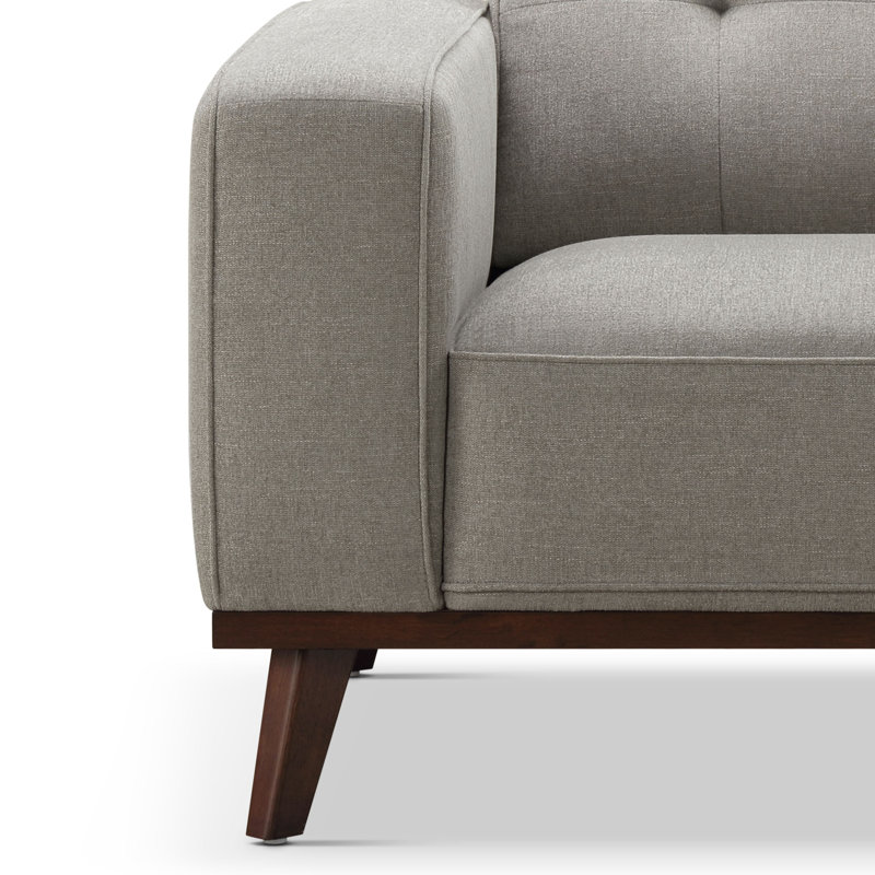 Canapé Leany, 100 % polyester gris