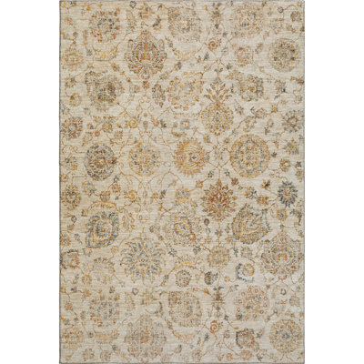 Premium Machine Washable Ashington AMF1833 Damask Rug