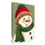 Art mural sur toile tendue - «Carrot Nose Snowman» de Beverly Johnston pour décoration de salon, de chambre à coucher ou de bureau - 12 x 19-31977859
