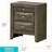 Elegant Gray Storage Nightstand