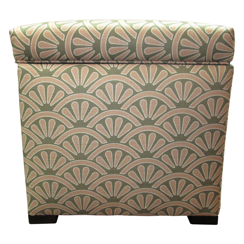 McDougal Upholstered Ottoman, Bonjour Blush