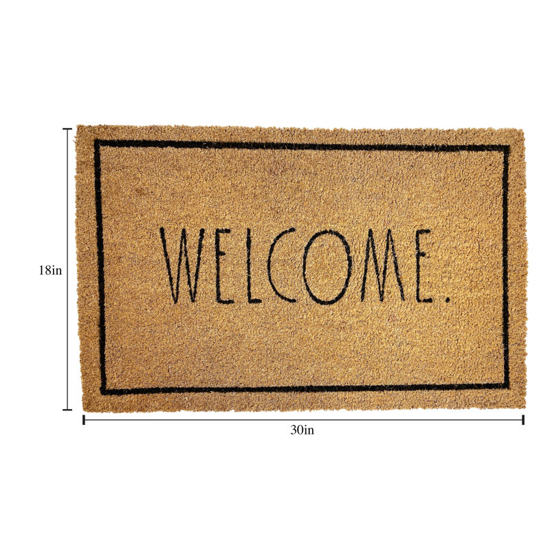 Paillasson antidérapant intérieur / extérieur 18 po x 30 po Dayleon, L 18 po x L 30 po