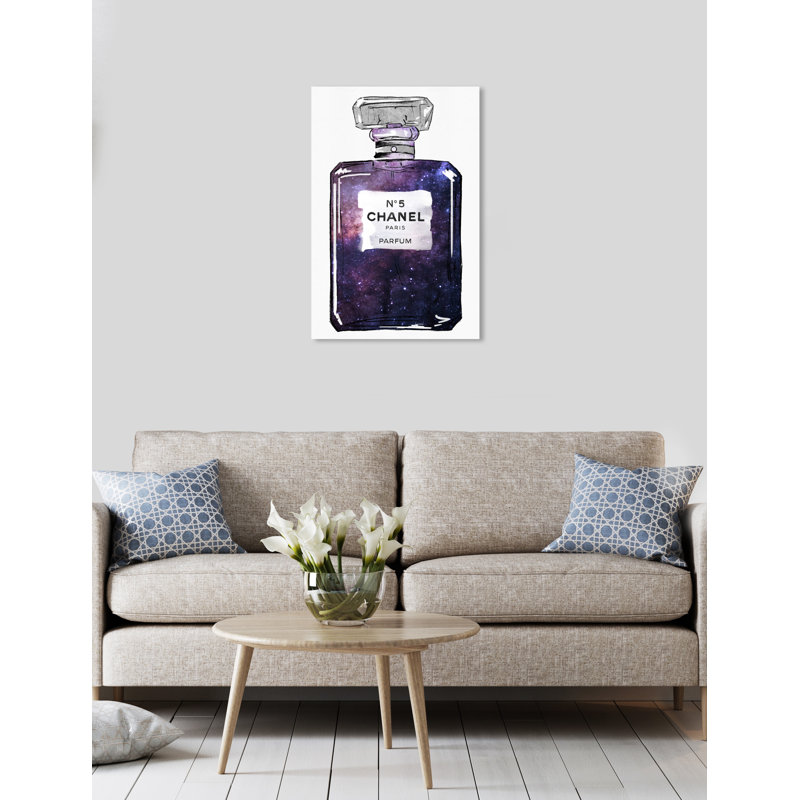 Galaxy to Paris Parfum - impression, H 30 po x l 20 po, Toile tendue, Sans cadre