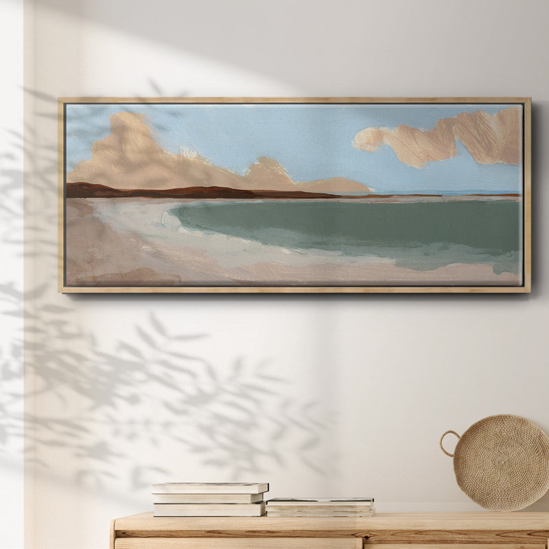 Long Shore I - toile encadrée, H 8 po x l 20 po