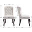 Chaise de salle à manger à garniture cloutée et capitonnée Jolynn-1860227626